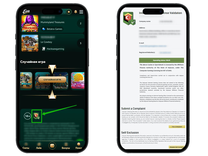 Статус онлайн казино