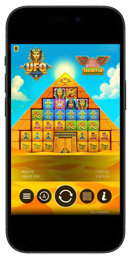 Интерфейс слота «Пирамиды НЛО»