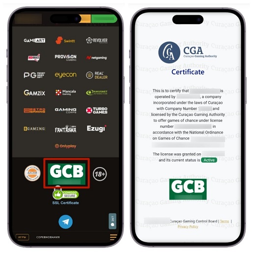 Проверка подлинности лицензии